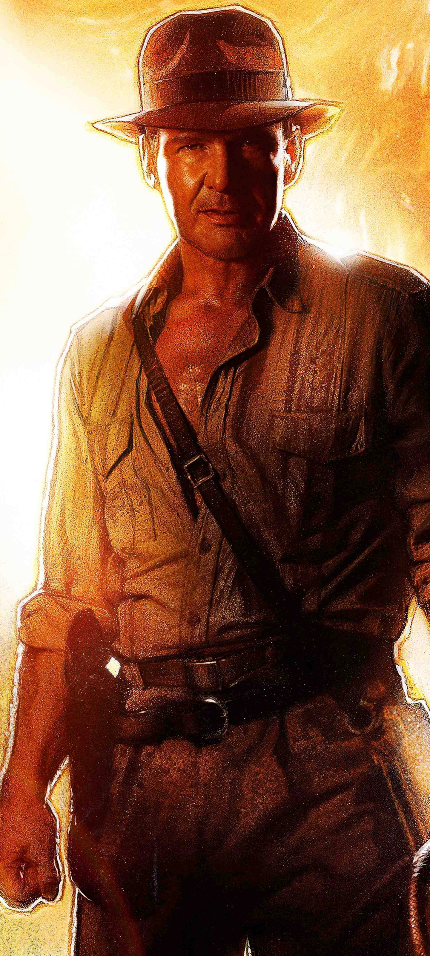 1440x3200 Indiana Jones, Harrison Ford, Movie, Phone