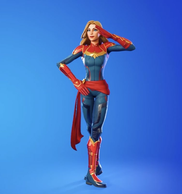 760x810 Captain Marvel Fortnite wallpaper, Phone