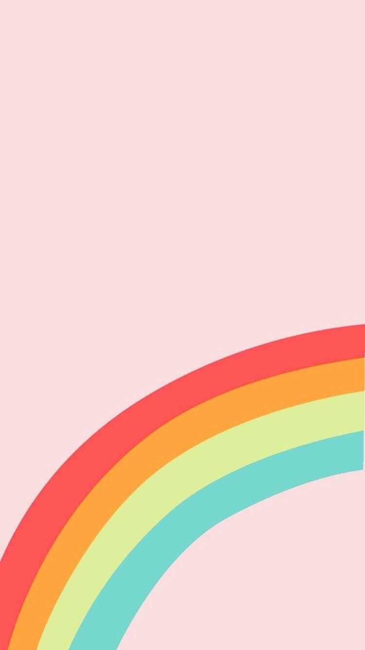 750x1340 iPhone and Android Wallpaper: Pastel Rainbow Wallpaper, Phone