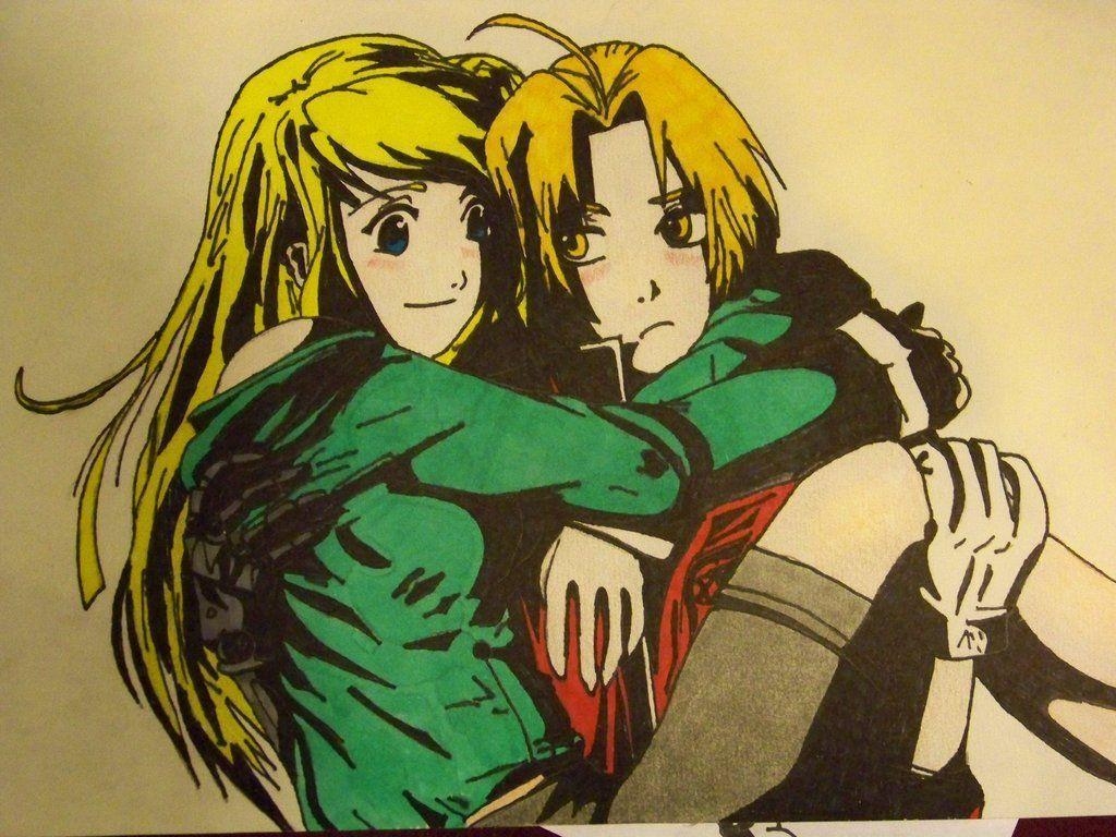 1030x770 edward elric and winry rockbell edited, Desktop