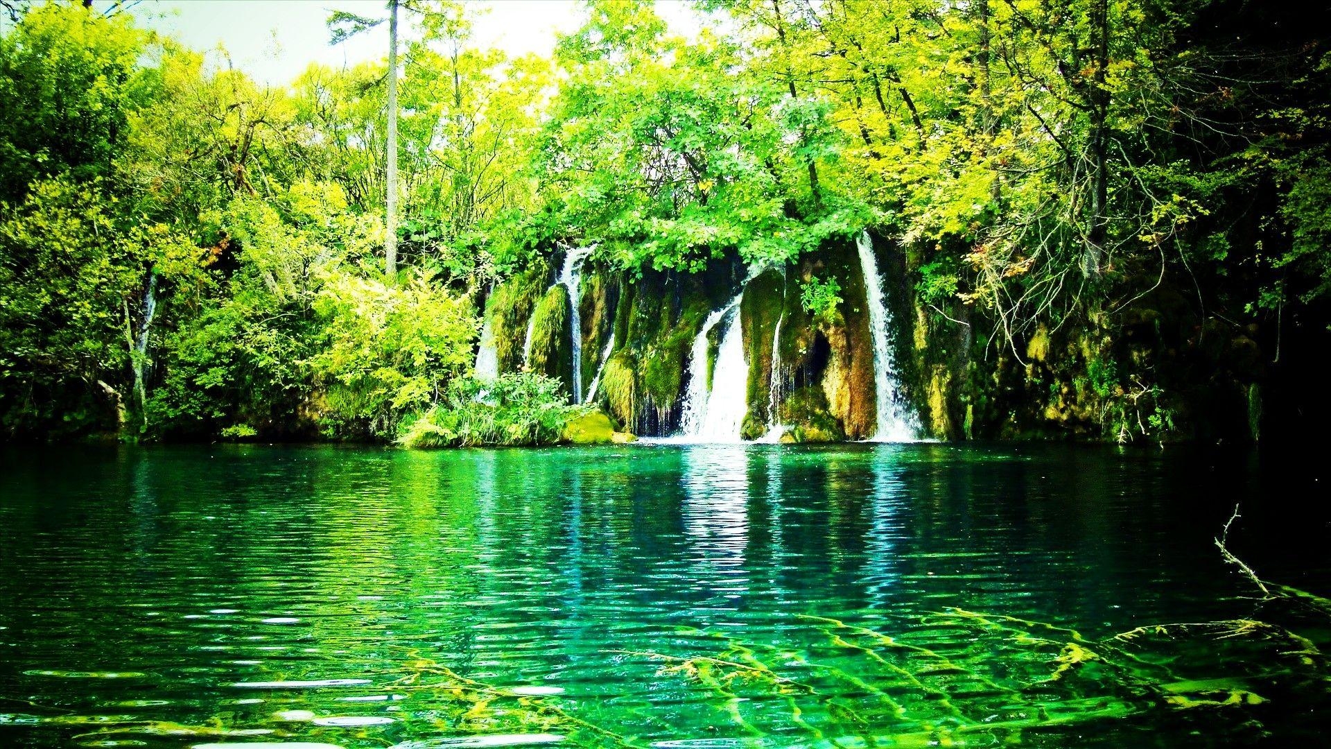 1920x1080 Plitvice Lakes National Park Waterfall, Desktop