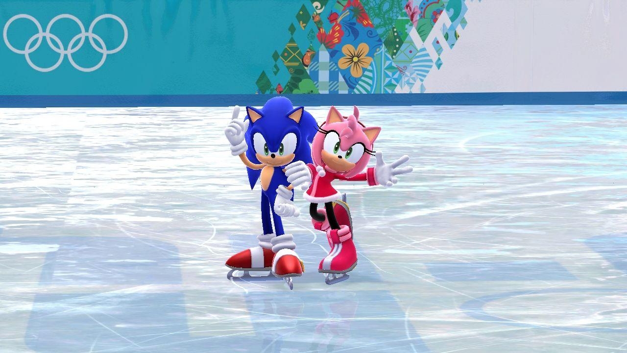 1280x720 SonAmy image Sonamy Ice skating pairs HD wallpaper and background, Desktop