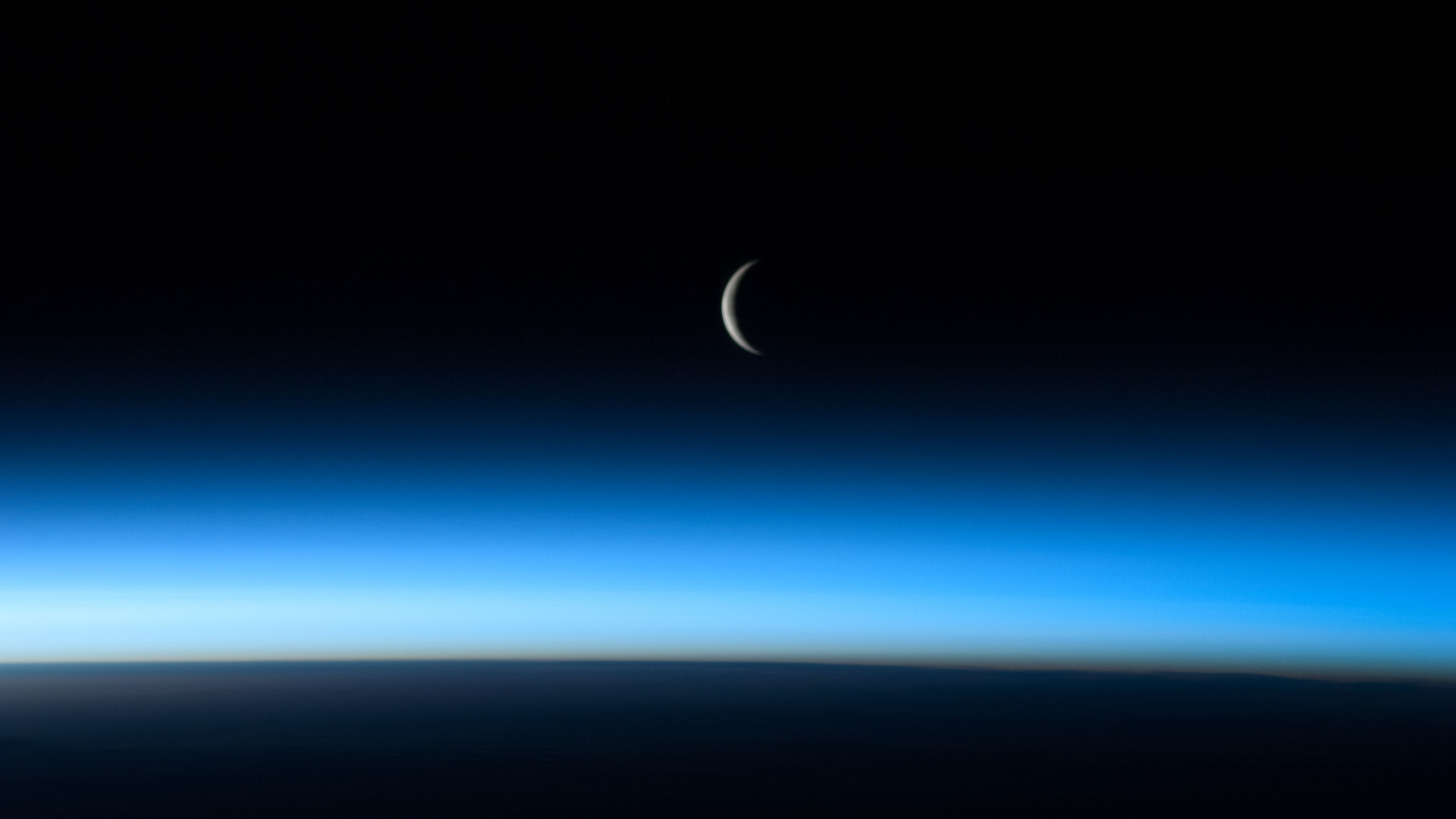 3840x2160 Moon from International Space Station wallpaper, Desktop