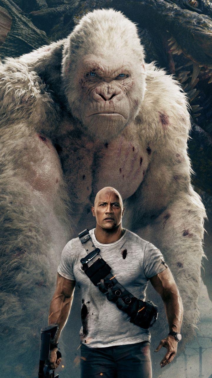 720x1280 Rampage, movie, wolf, gorilla, 4k,  wallpaper. Movie, Phone