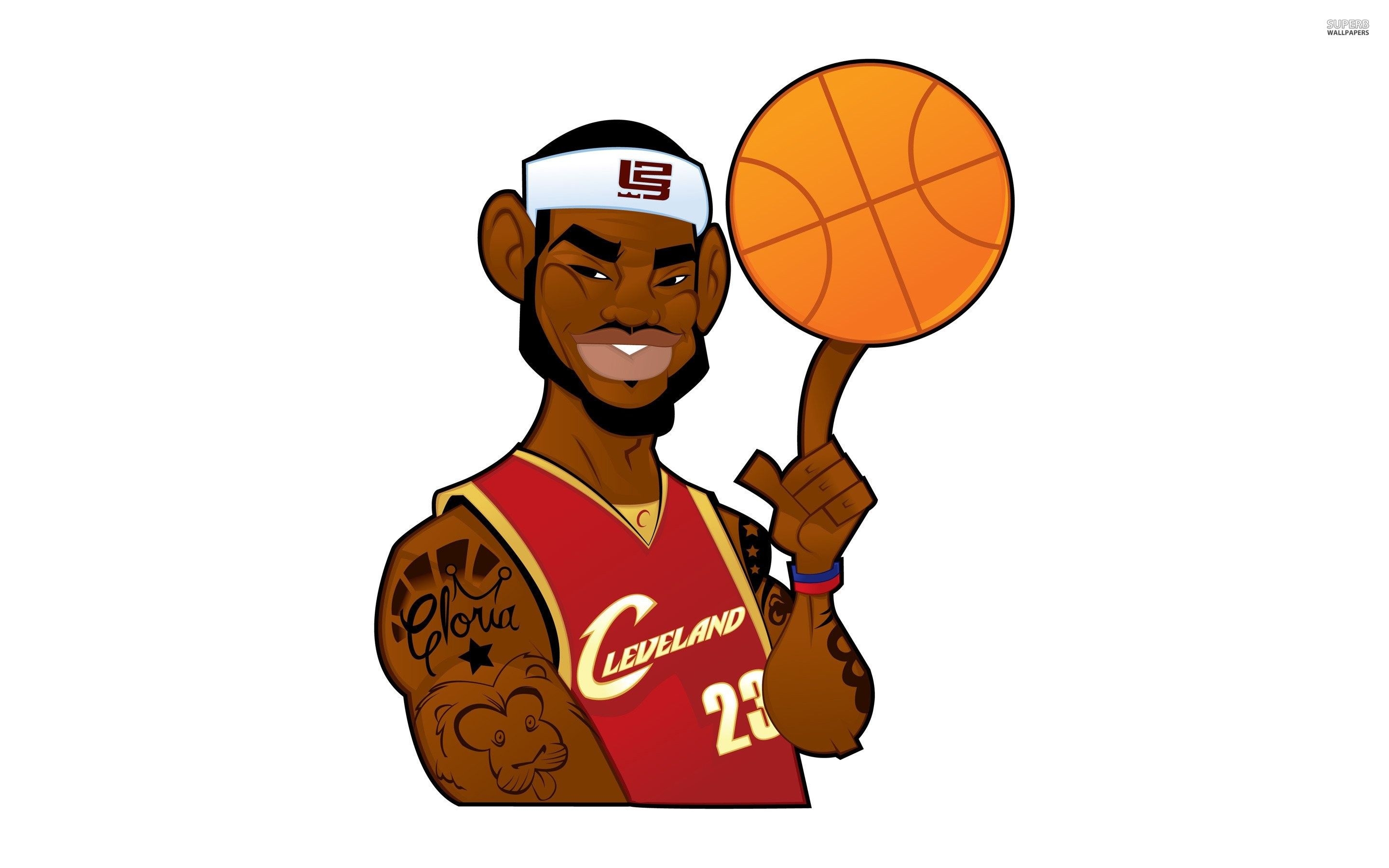 2880x1800 cartoon nba player, Desktop