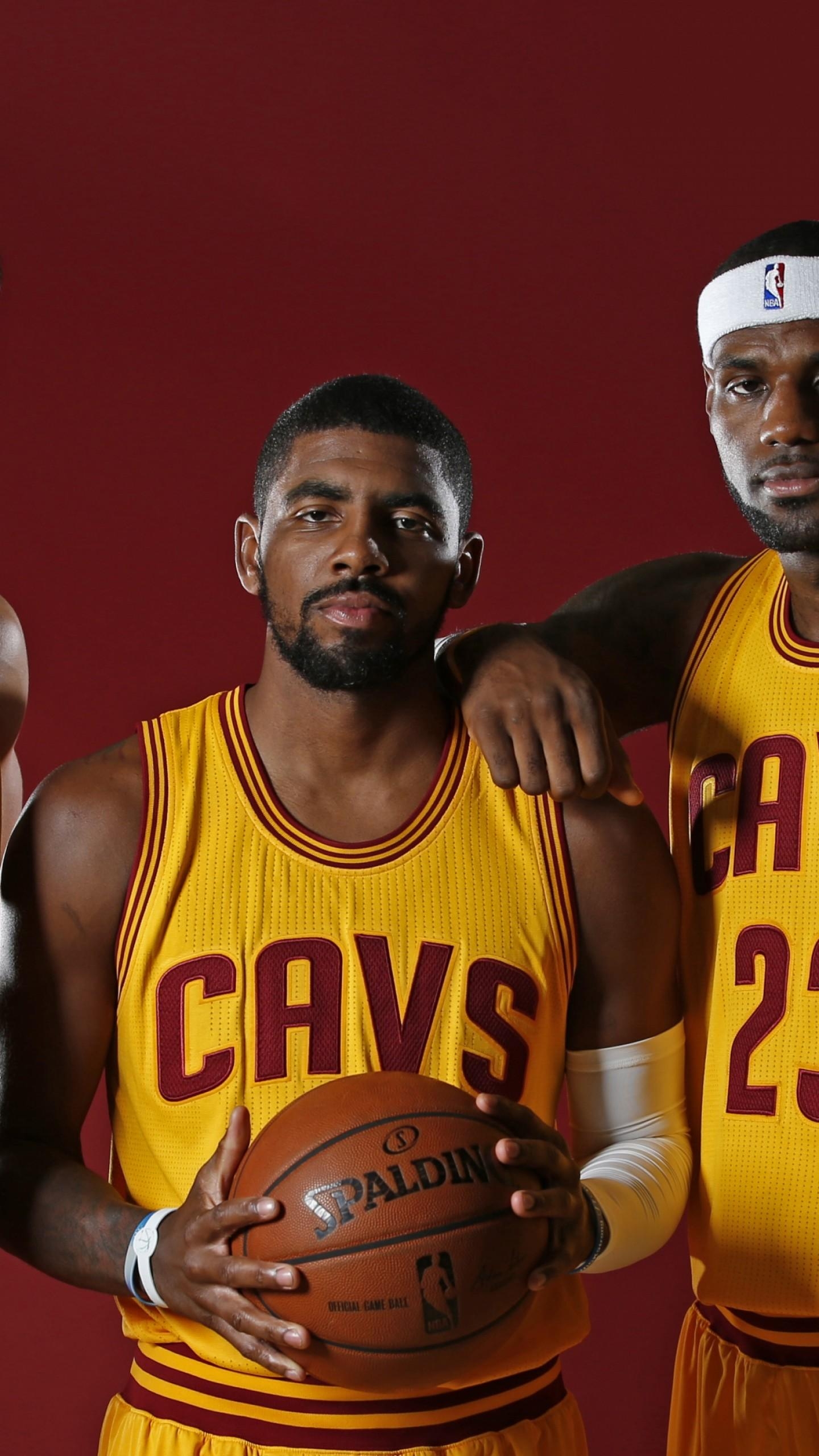 1440x2560 Wallpaper NBA, Kyrie Irving, Kevin Love, cleveland, bascketball, Phone