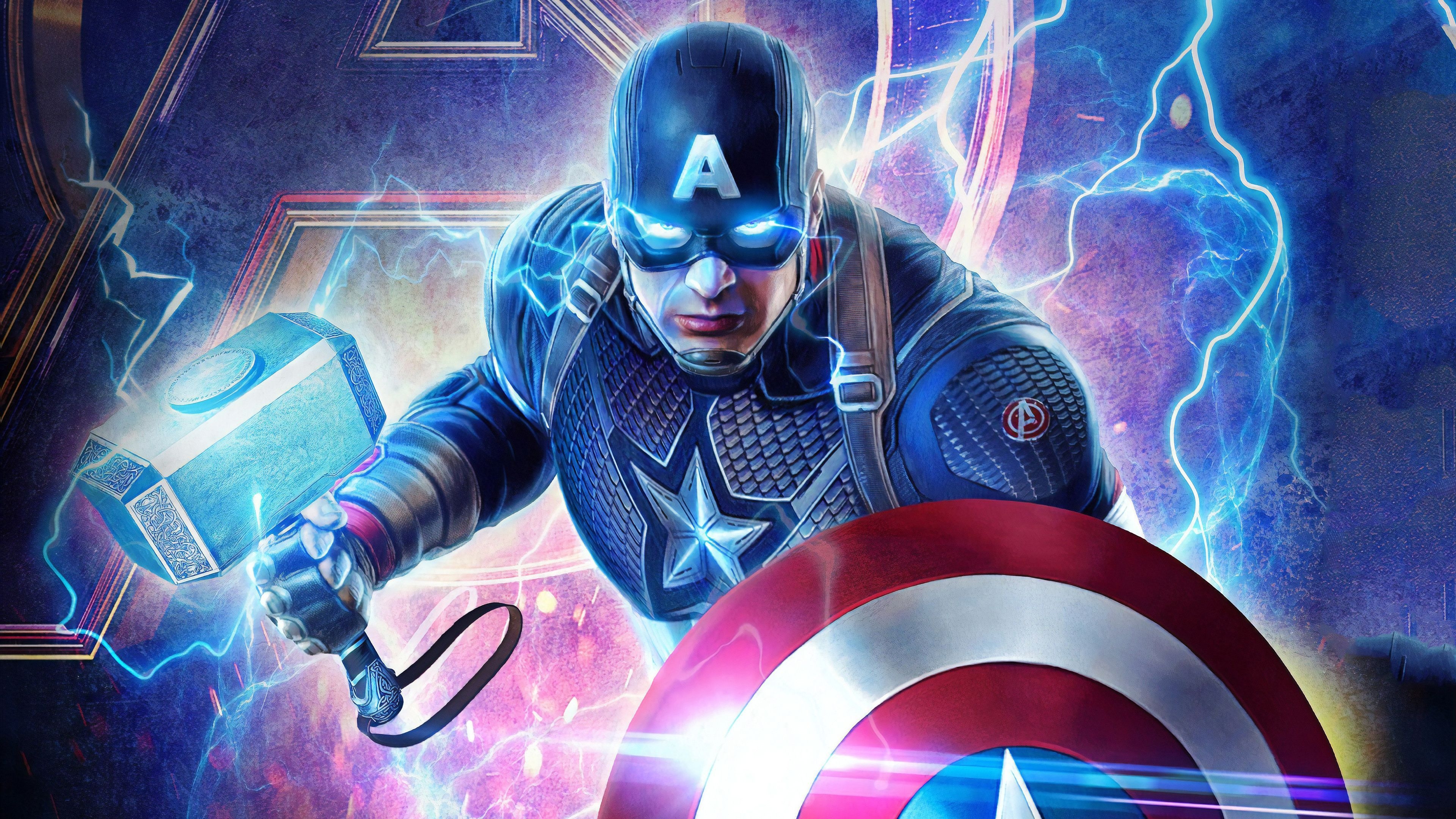 3840x2160 Captain America Hammer Wallpaper Free Captain America, Desktop