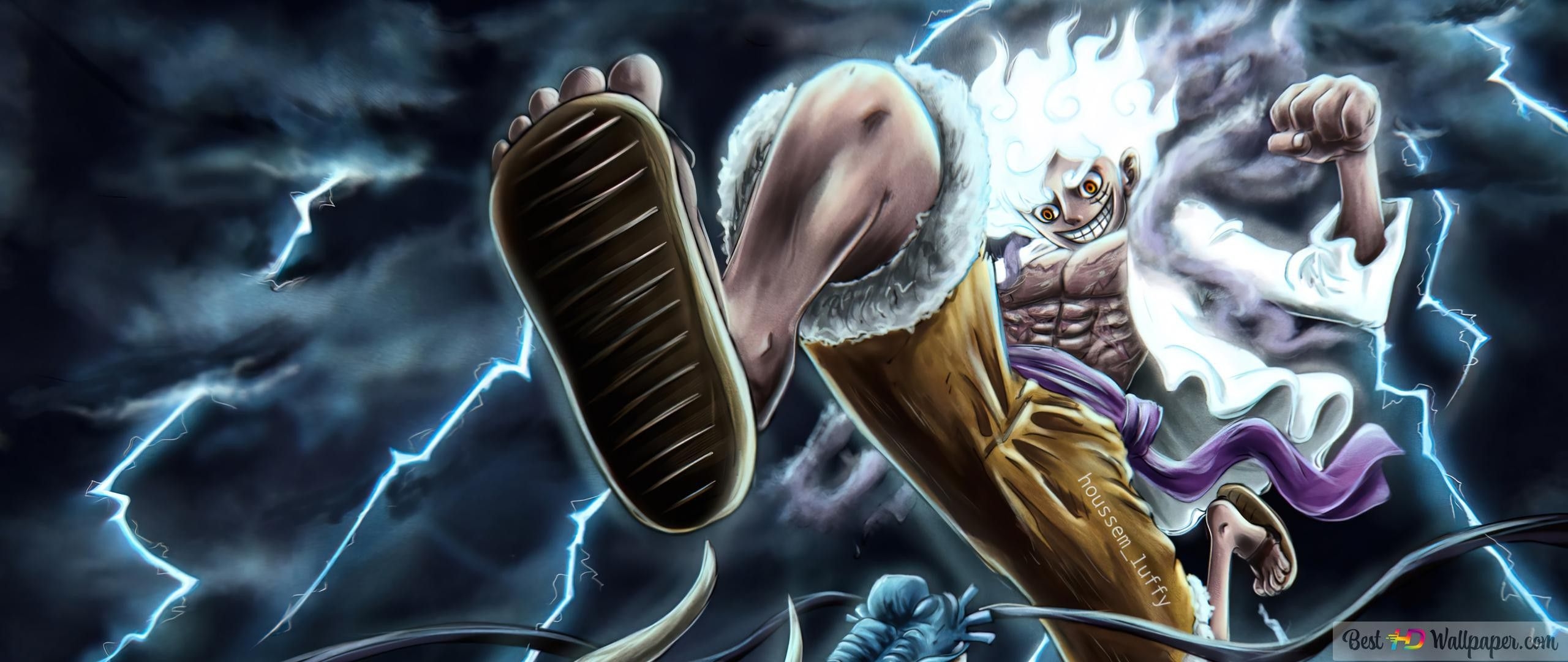 2560x1080 Sun God Nika Luffy. Luffy gear Luffy, Sport shoes, Dual Screen