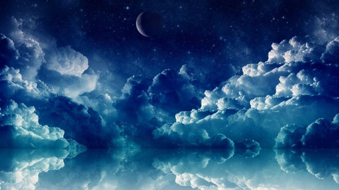 1280x720 Pretty Blue Night desktop PC and Mac wallpaper, Desktop