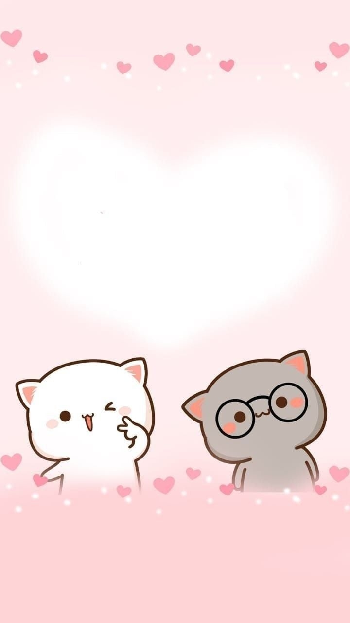 720x1280 Mochi mochi peach cat ideas. cute kawaii animals, chibi cat, cute wallpaper, Phone