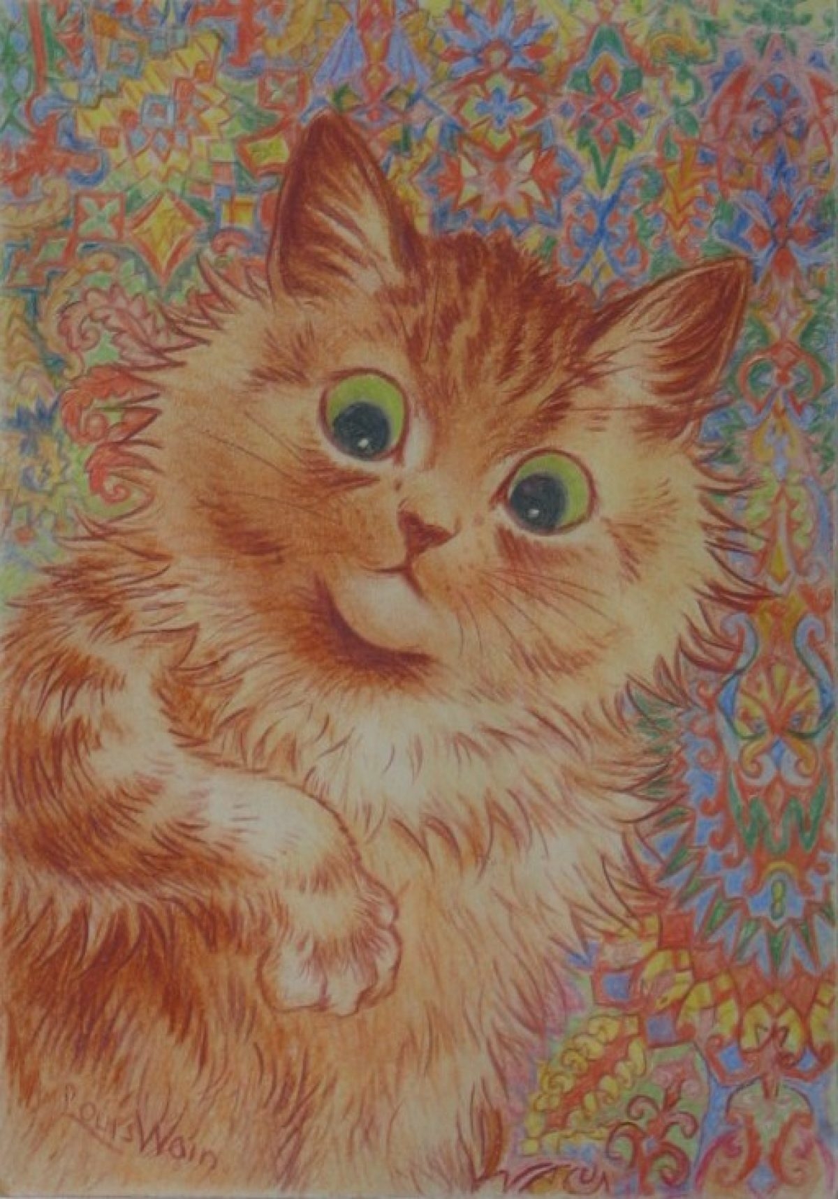 1200x1720 Louis Wain. Bethlem Museum of the Mind, Phone