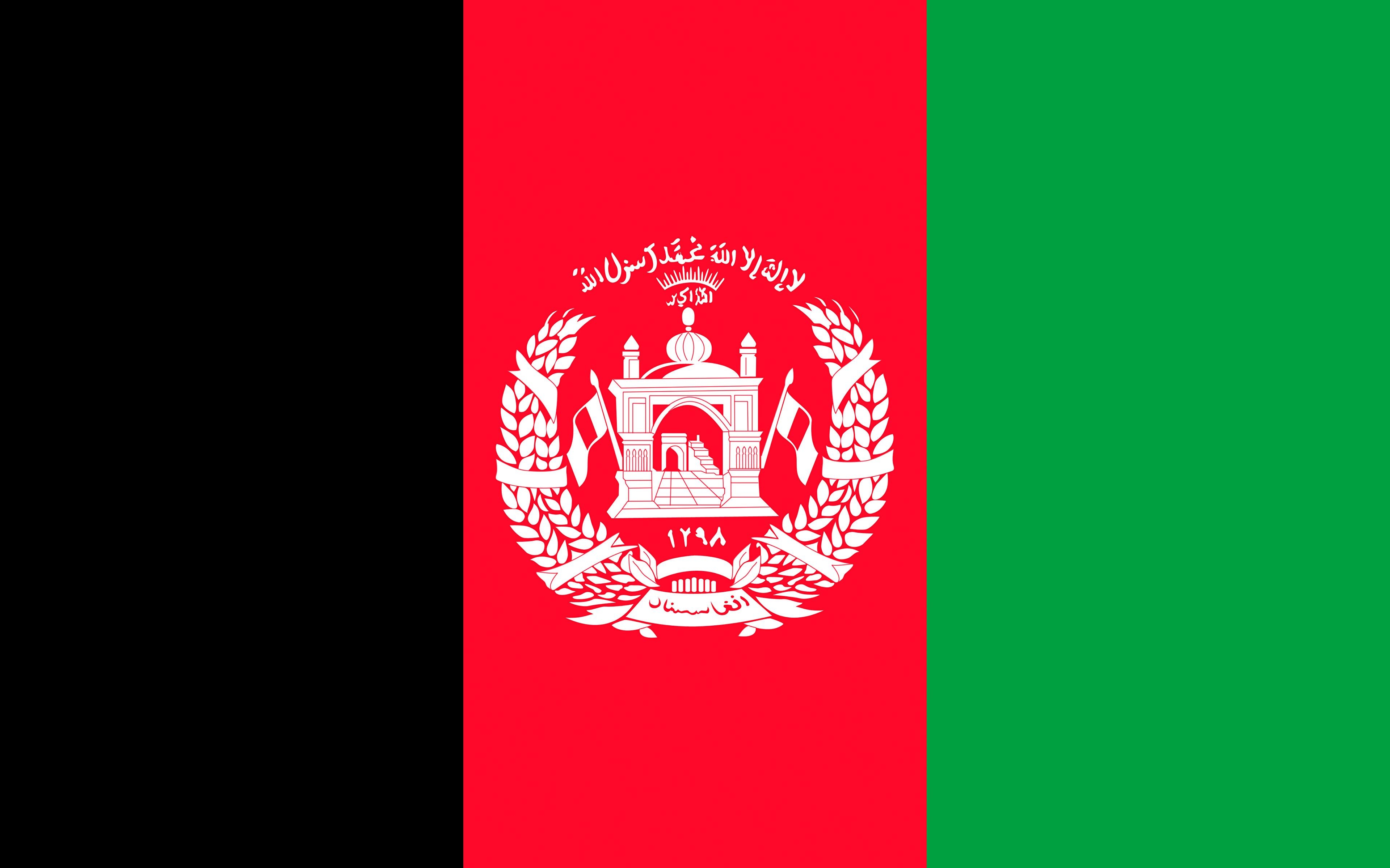 3840x2400 Wallpaper Afghanistan Flag Stripes, Desktop