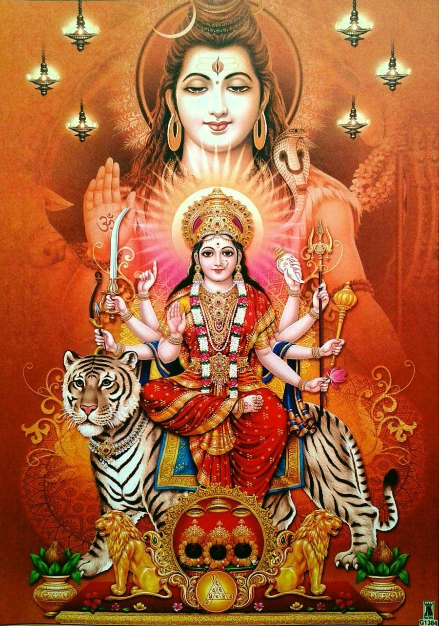 900x1290 Lord Shiva and Shri Mata Vaishno Devi. ॐ. Lord durga, Phone