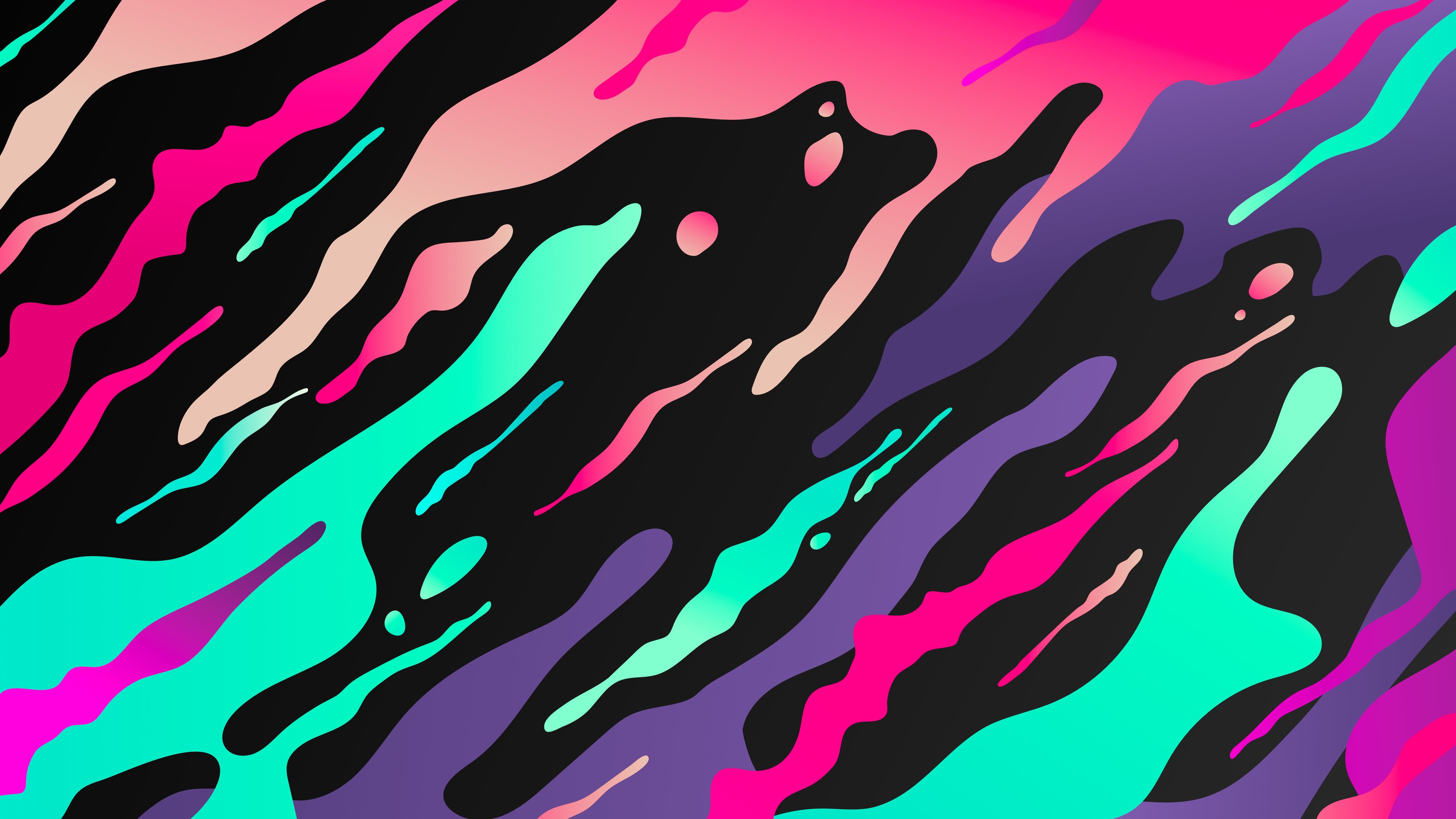 5120x2880 liquid flow abstract 8k Mac Wallpaper Download, Desktop