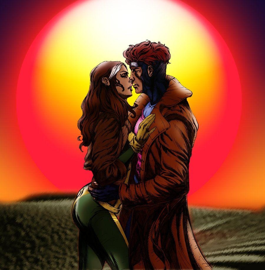 900x920 Gambit and Rogue Love Story HD Wallpaper, Background Image, Phone