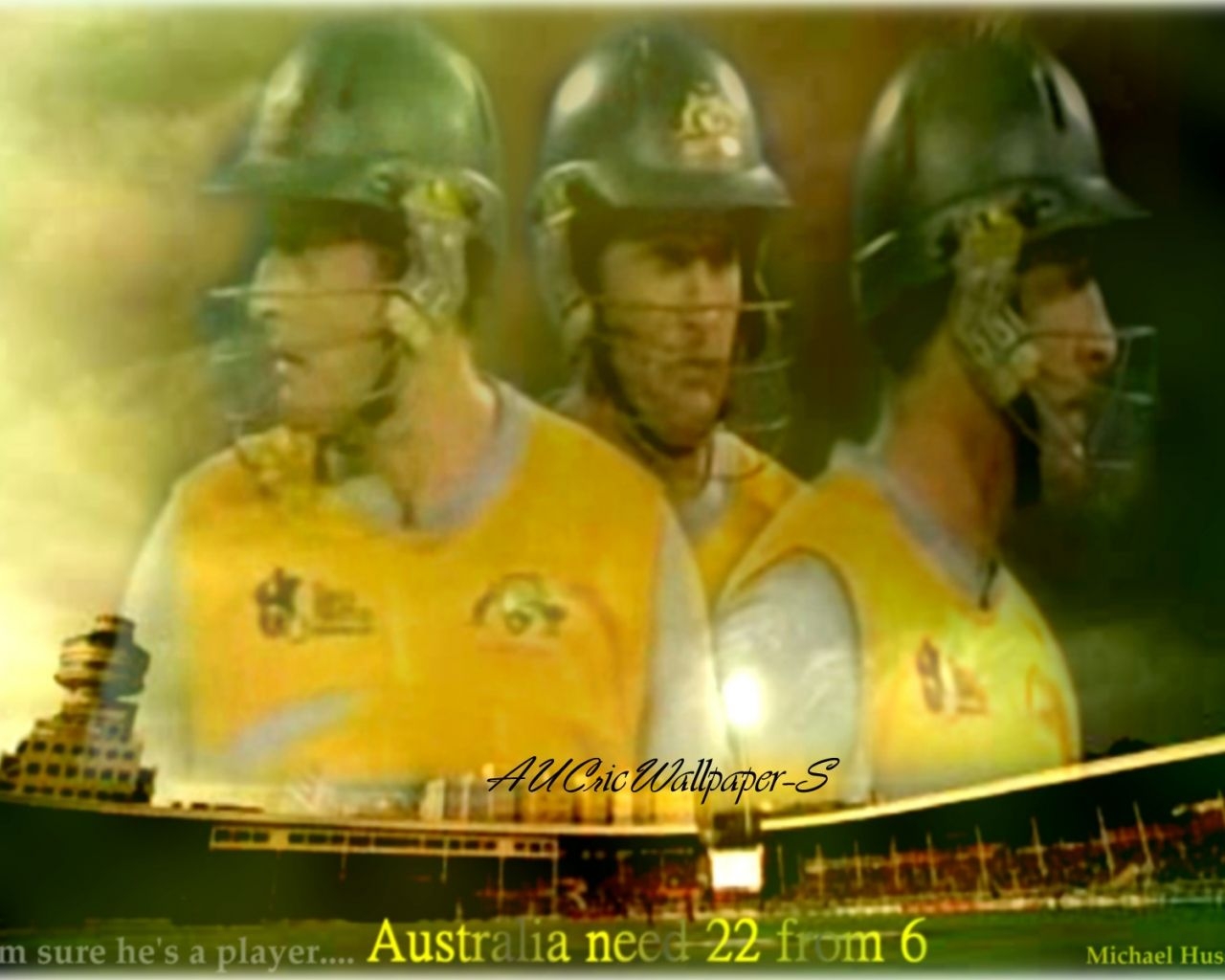 1280x1030 Free download Australian Cricket Team Wallpaper Michael Hussey, Desktop