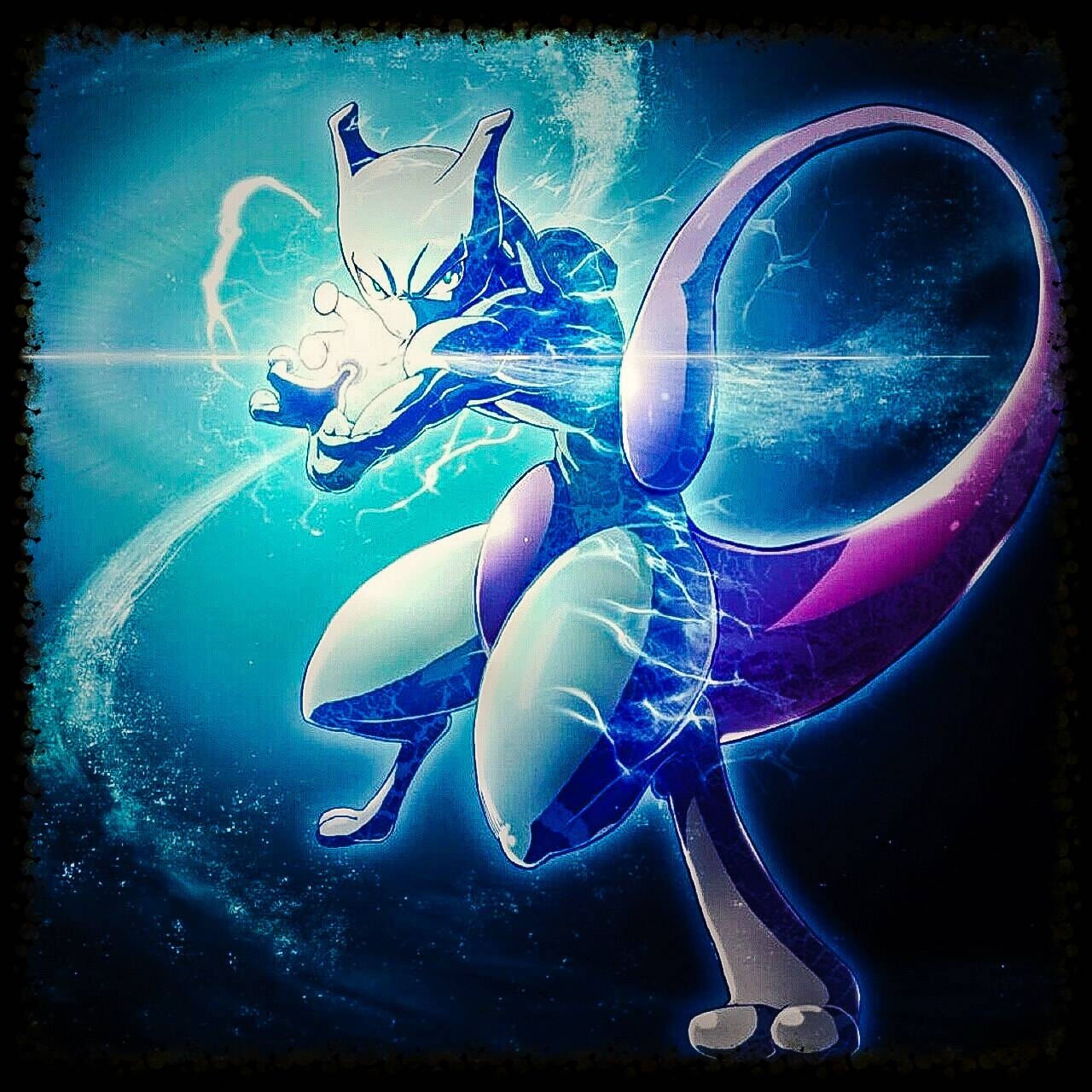 1280x1280 Epic Mewtwo wallpaper, Phone