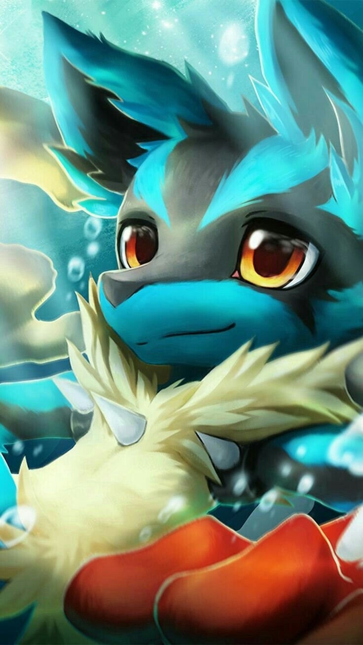 740x1310 Lucario cute art Wallpaper Download, Phone