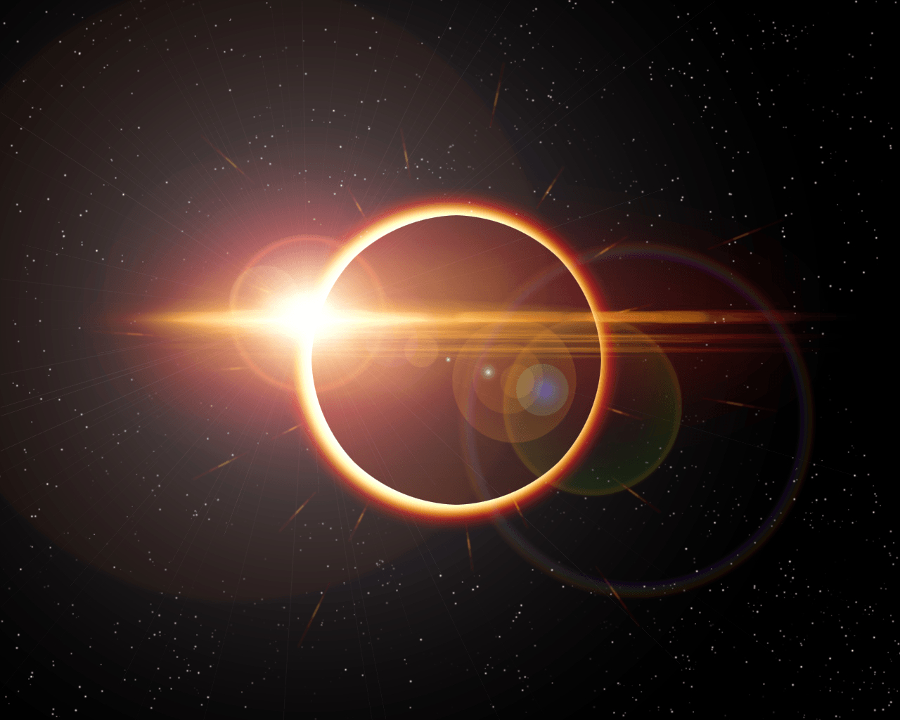 1280x1030 Solar Eclipse Wallpaper, Desktop