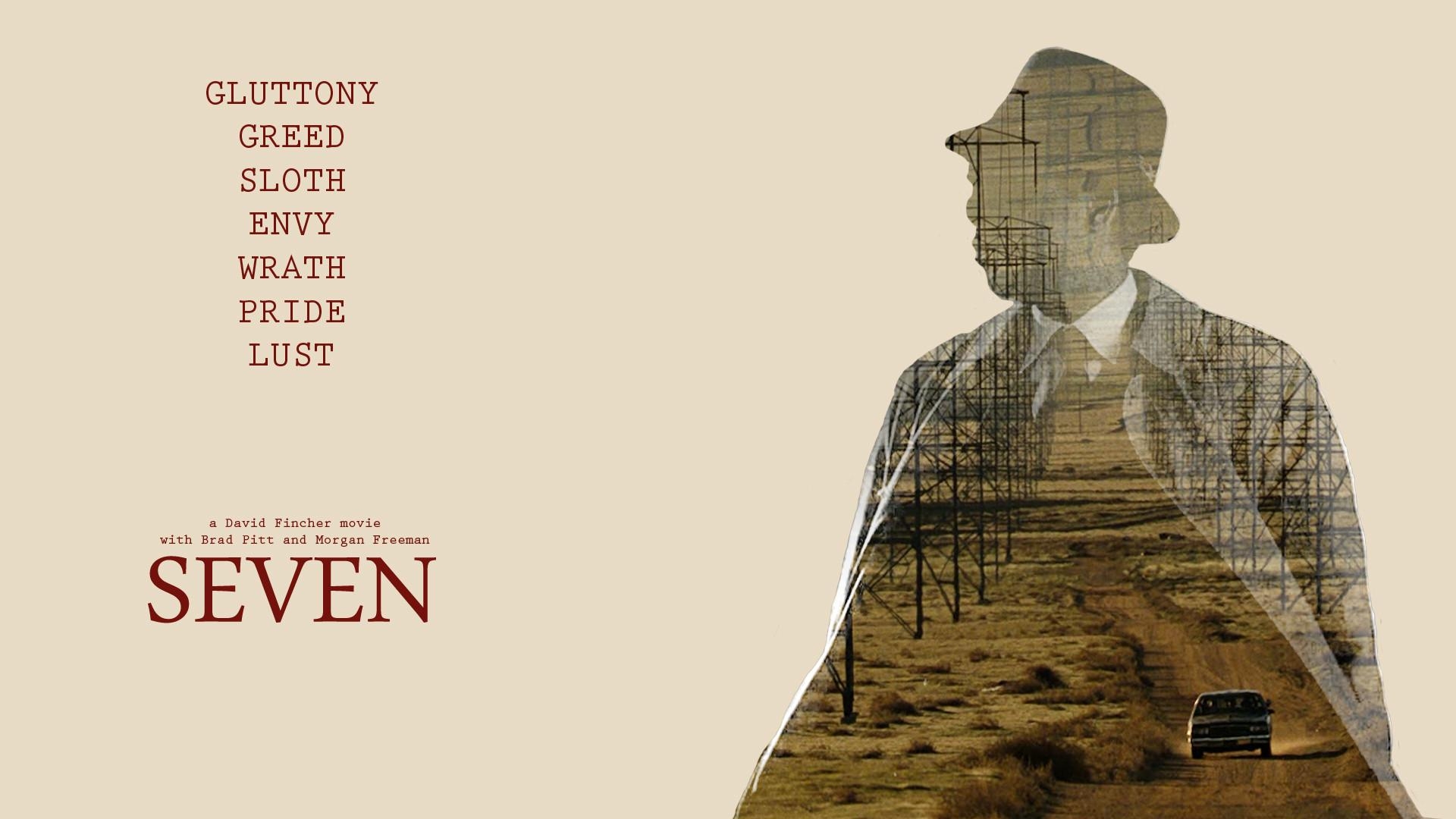 1920x1080 I made two wallpaper of the movie Se7en, hope you like, Desktop