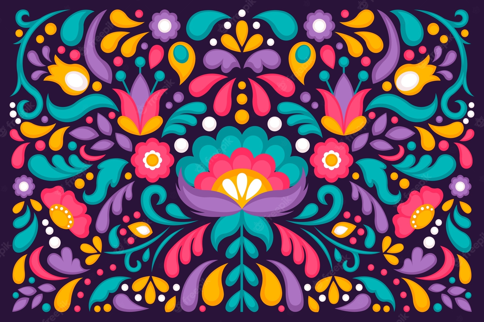 2000x1340 Free Vector. Colorful mexican wallpaper, Desktop