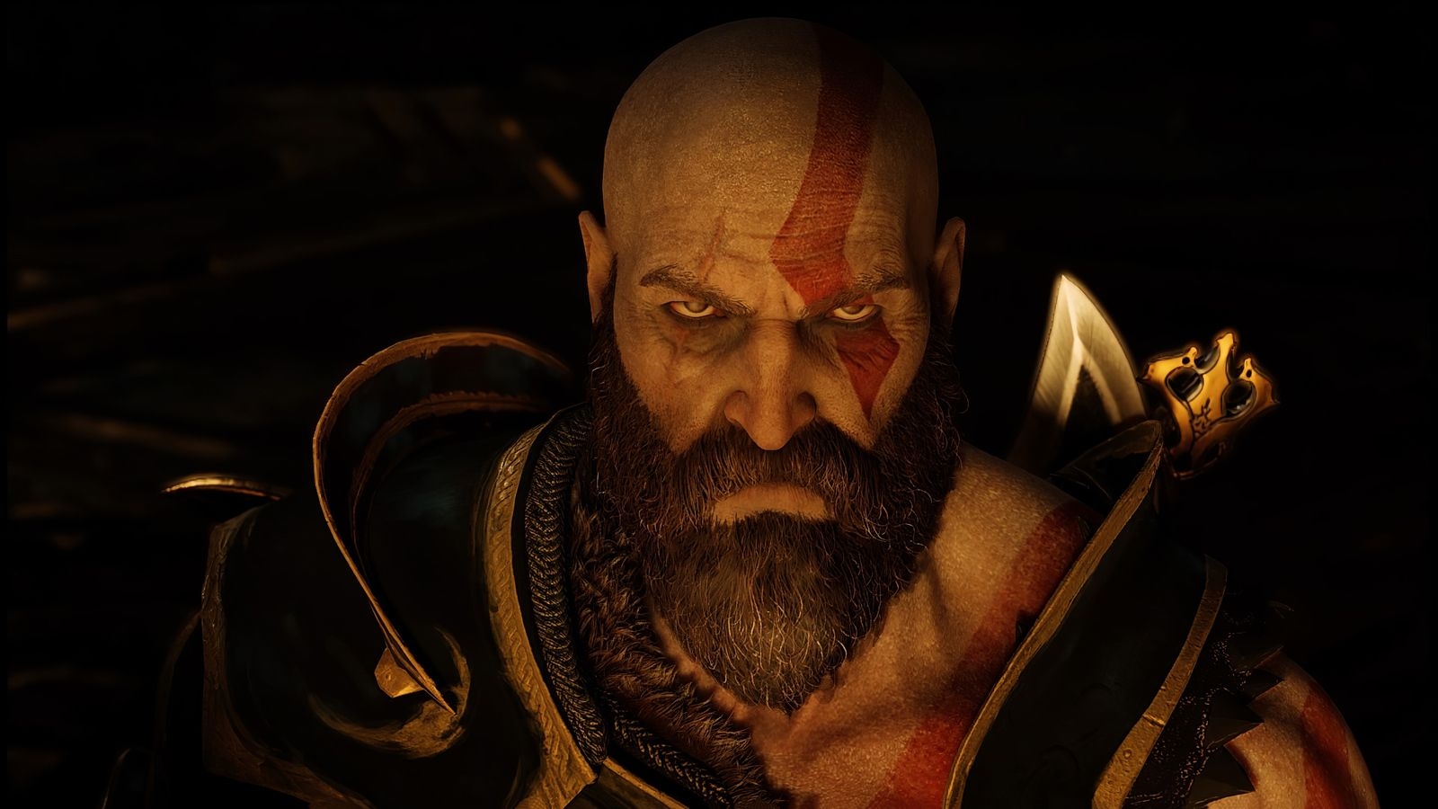 1600x900 Kratos Angry Eyes God Of War 4  Resolution HD 4k, Desktop