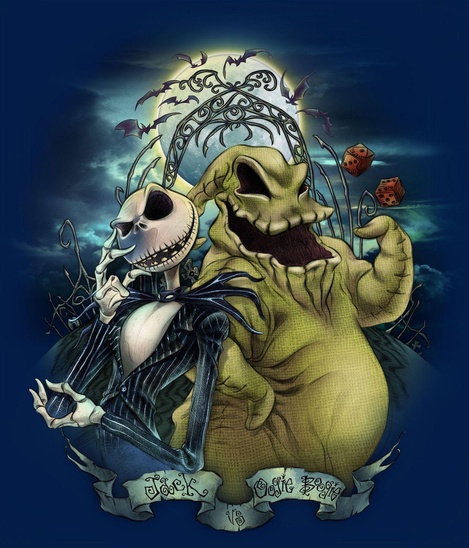 1530x1790 Jack vs. Oogie Boogie by Pedro Astudillo. Disney, Phone