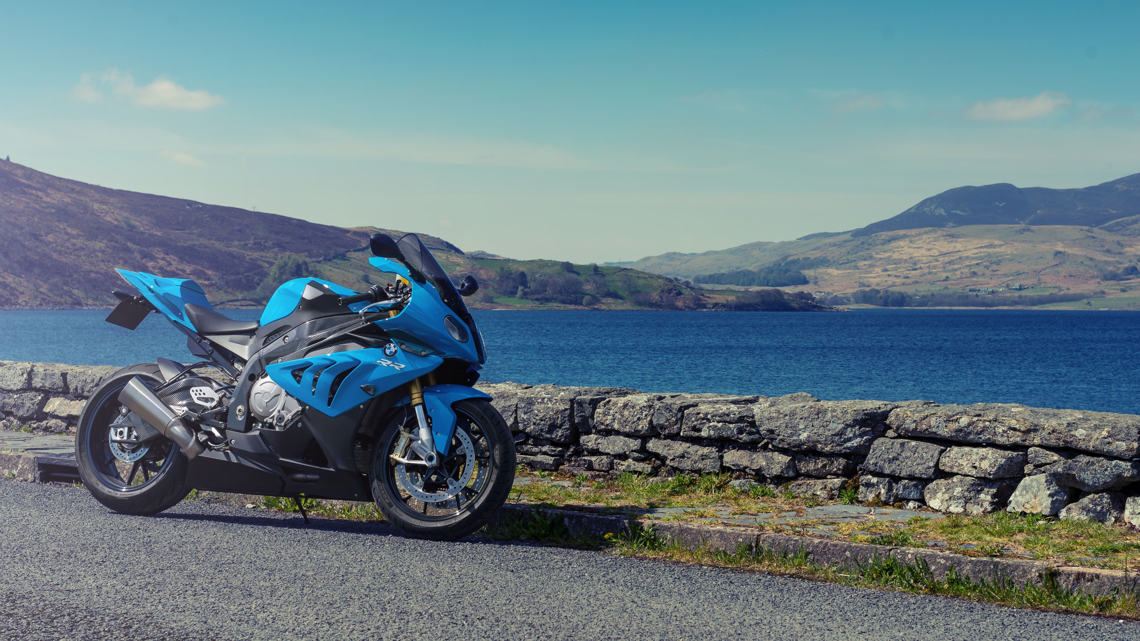 4000x2250 BMW S1000RR, Sports bike, 4K, Landscape, HD wallpaper, Desktop