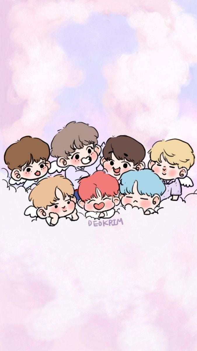 680x1200 K POP. BTS Chibi Wallpaper En 2020. Bts Chibi, Fanart, Bts Fanart, Phone