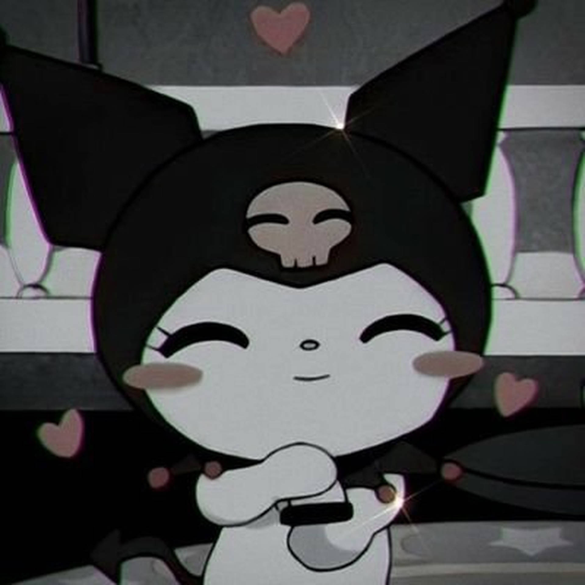 1920x1920 Emo Hello Kitty Kuromi PFP Wallpaper, Phone