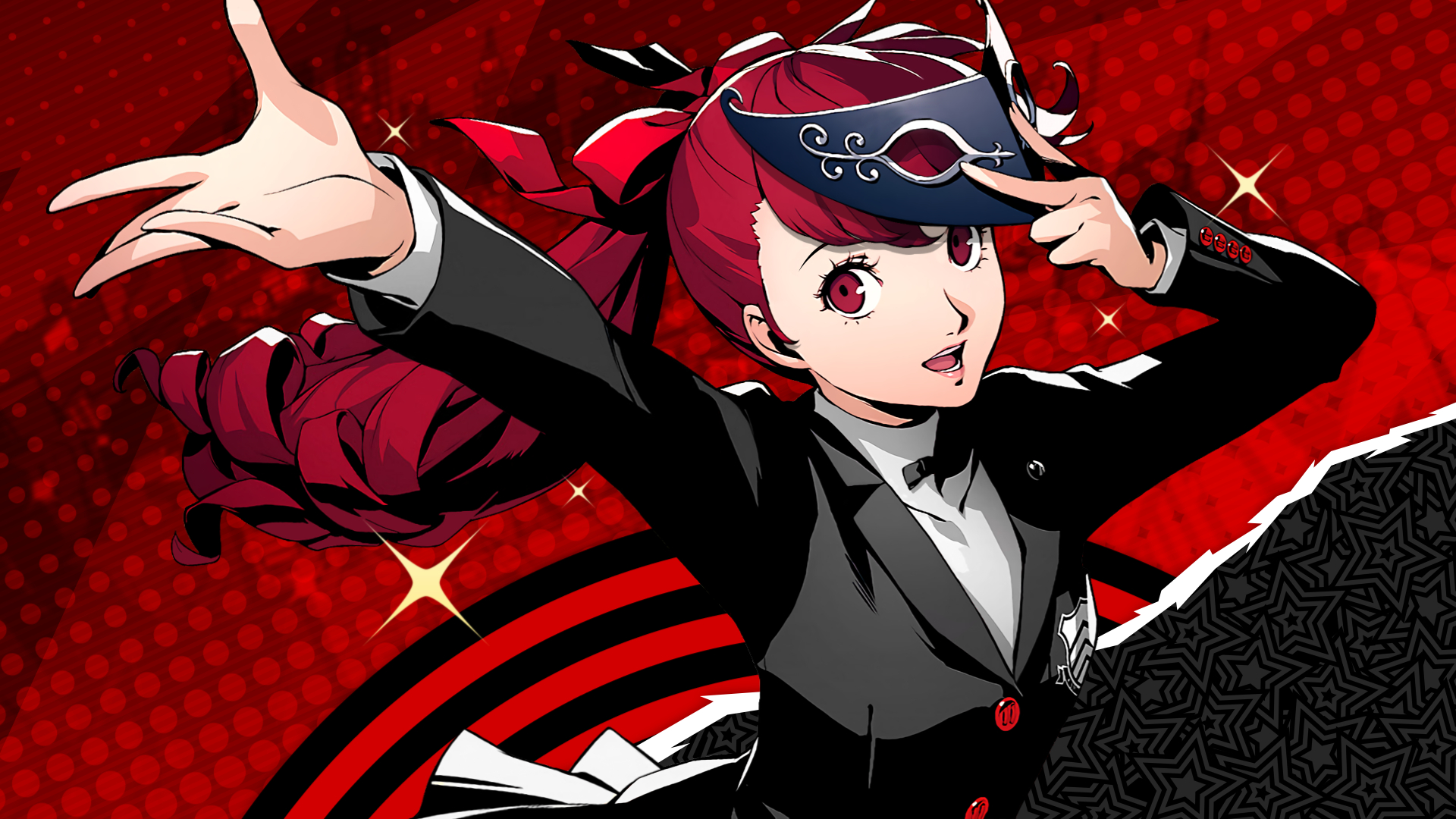 1920x1080 Super excited for P5R next month, so I made an animated Kasumi desktop wallpaper for Wallpaper Engine, Desktop