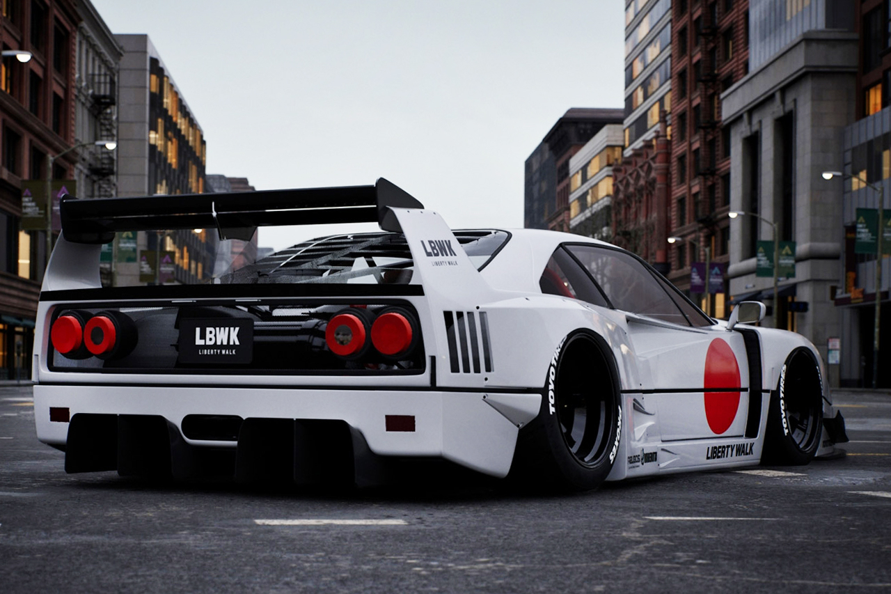 1280x860 The Wide Body Liberty Walk Ferrari F40 Is Sex On Wheels In Its Purest Form, Desktop