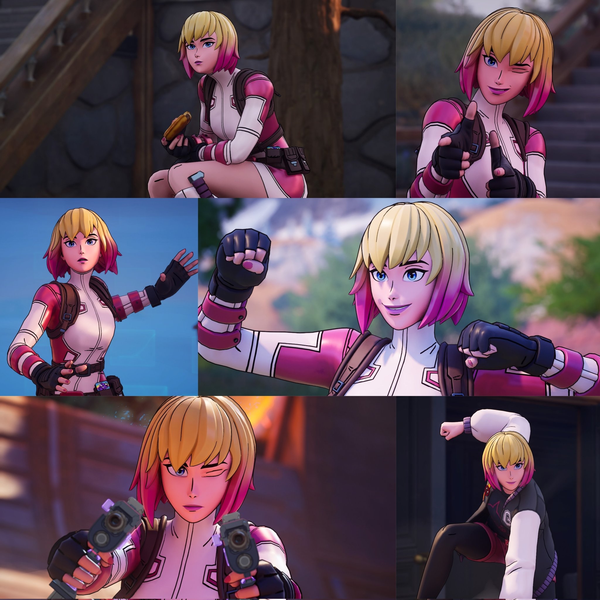 2050x2050 Gwenpool Fortnite wallpaper, Phone