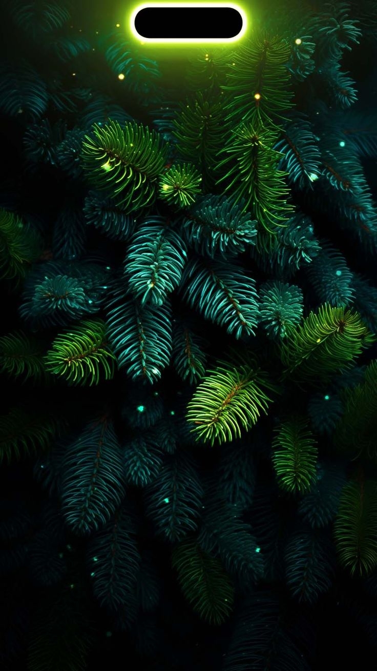 740x1310 Christmas Tree Dynamic Island Wallpaper, Phone