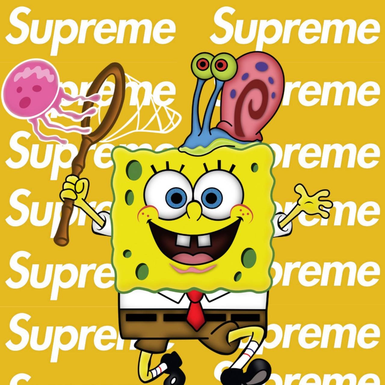 1280x1280 Spongebob Hypebeast wallpaper, Phone