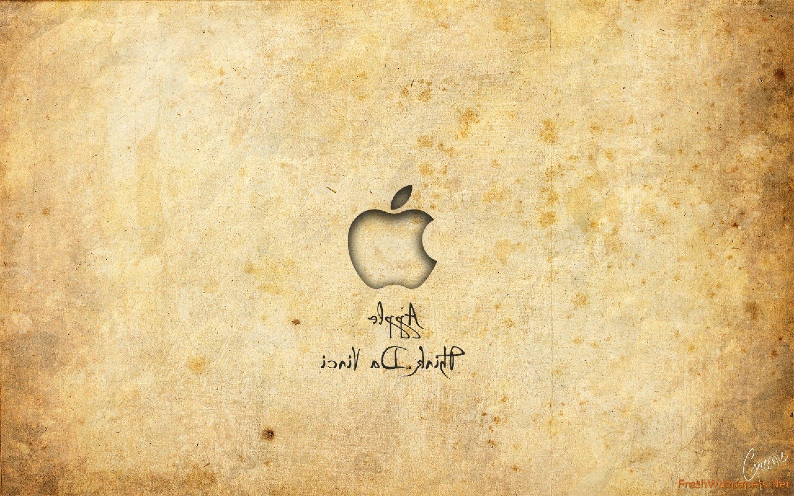 2560x1600 Leonardo Da Vinci think apple wallpaper, Desktop