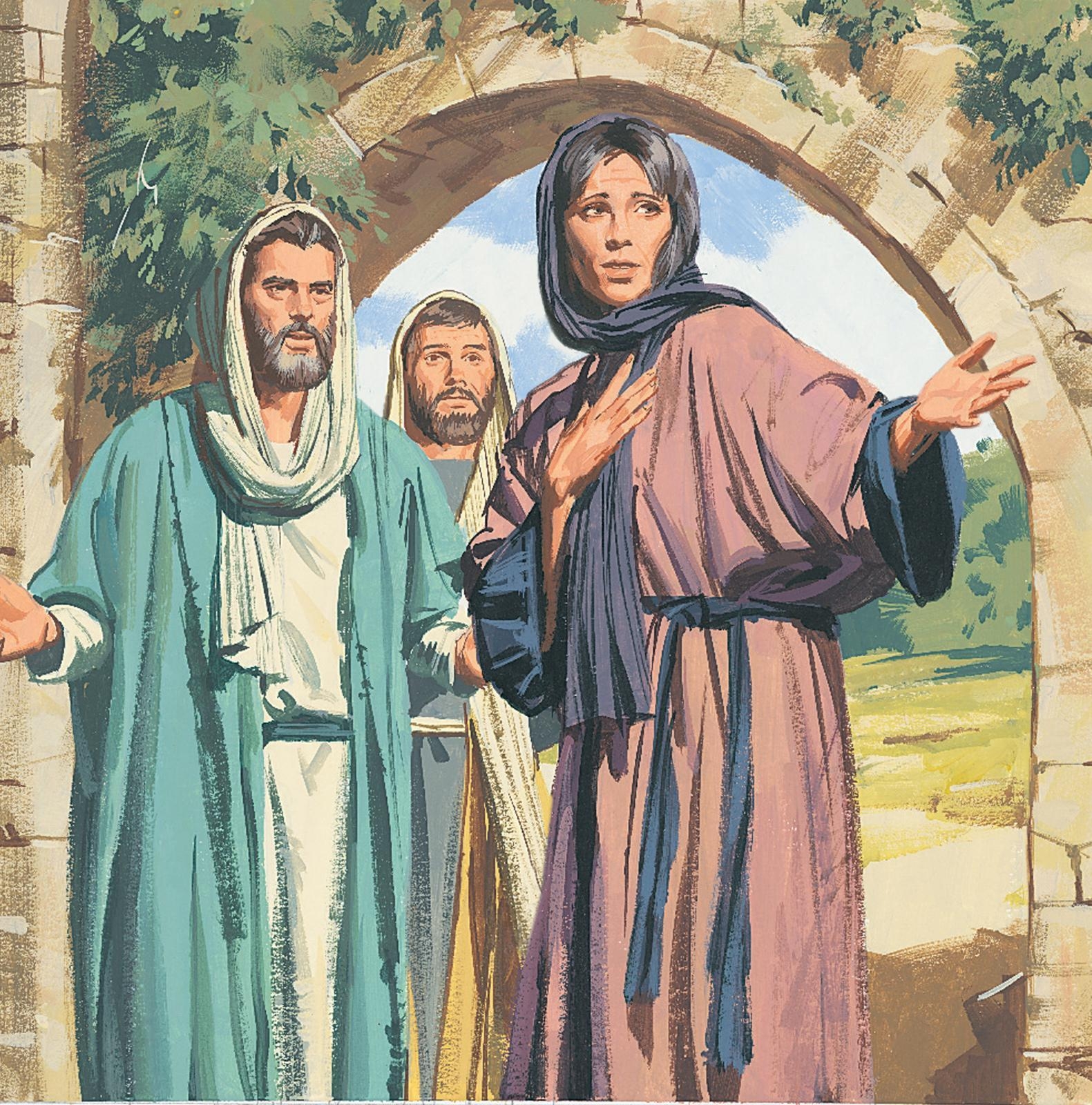 1590x1600 An Illustration of Mary, Peter, and John, Phone