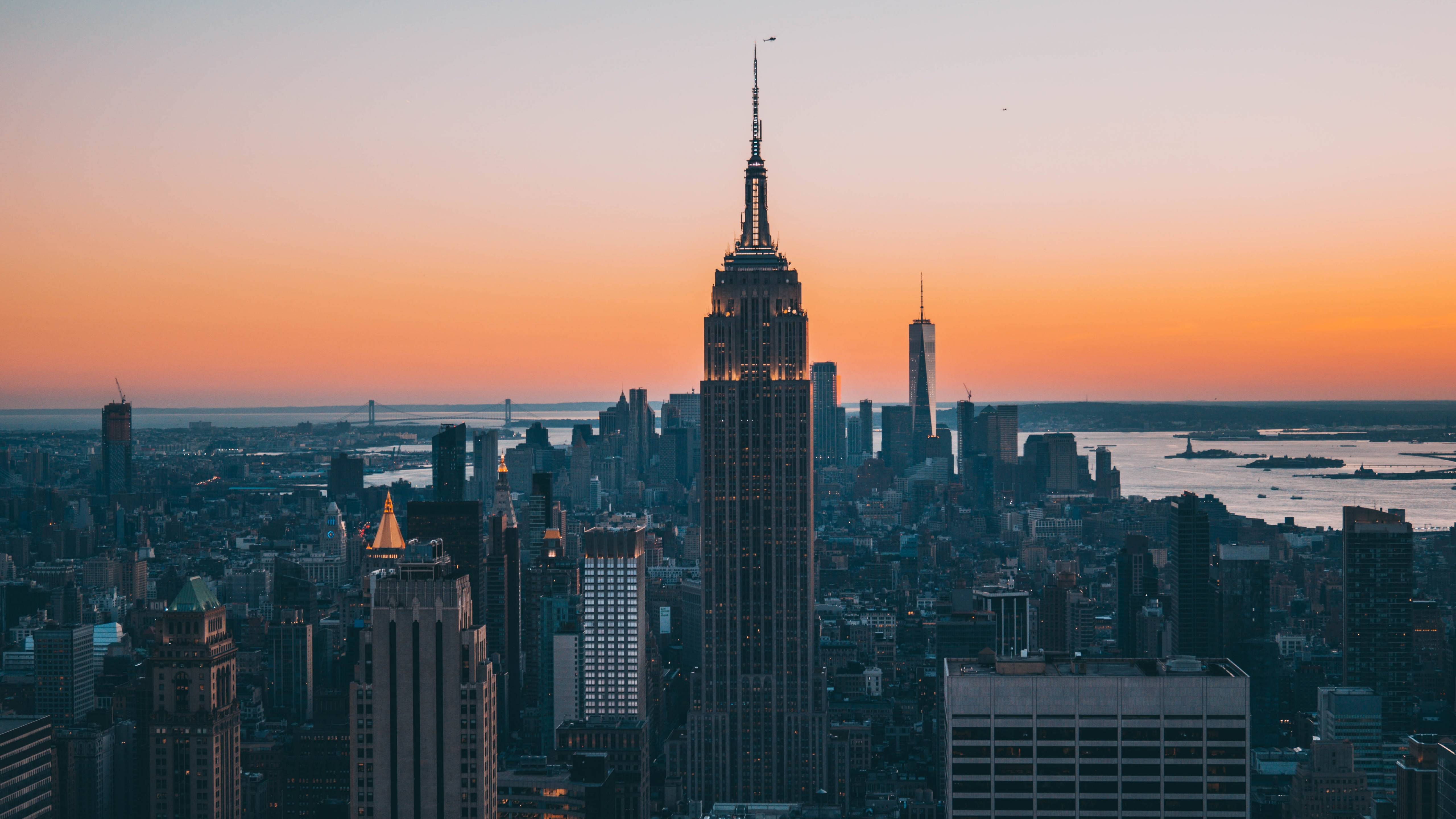 5120x2880 Download  wallpaper empire state building, buildings, Desktop