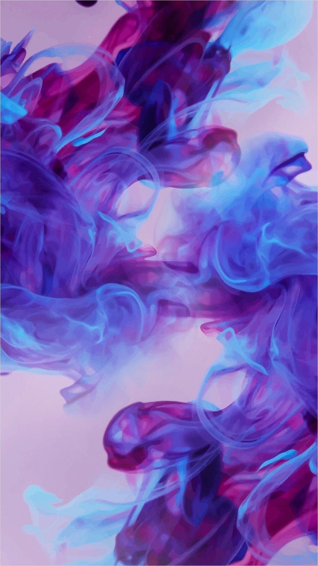 1090x1930 4k Blue Purple Aesthetic Wallpaper. iPhone wallpaper smoke, Galaxy wallpaper, Phone wallpaper, Phone