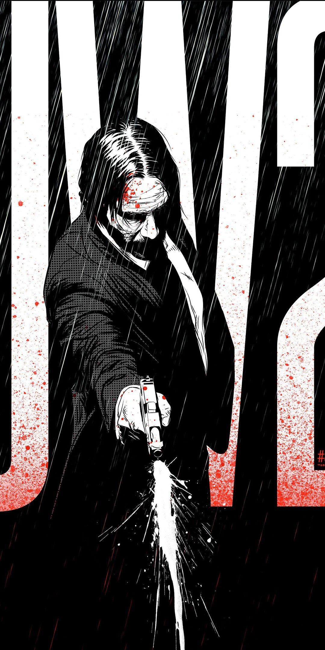 1080x2160 John Wick movie, illustrated,  wallpaper, Phone