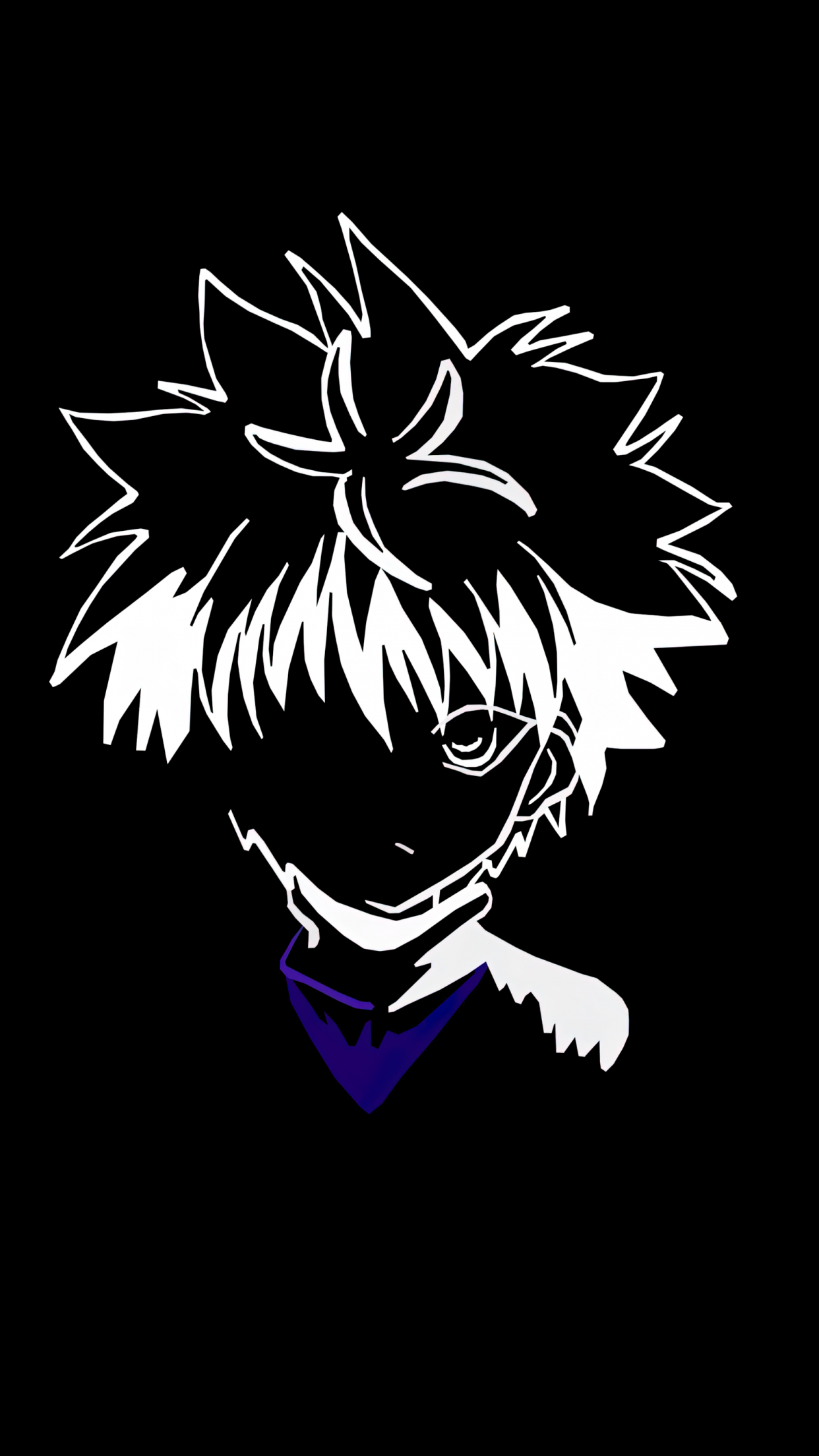 1250x2210 Killua Zoldyck Wallpaper 4K, Minimalist, 5K, Hunter x Hunter, Phone