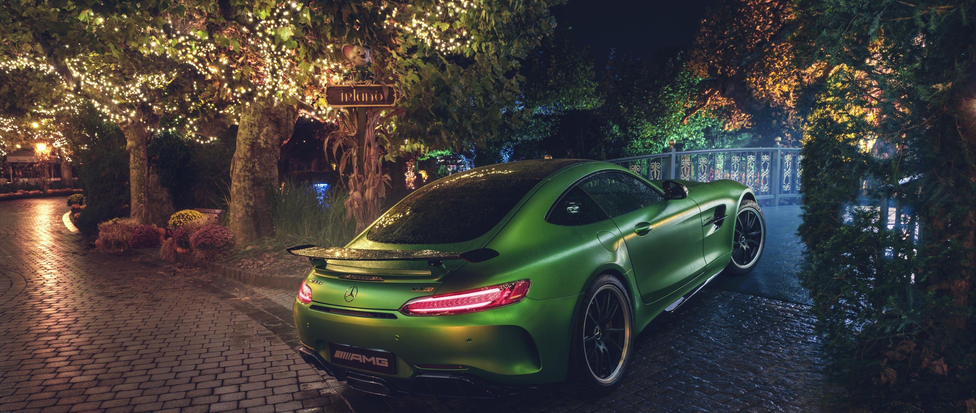 3400x1440 Mercedes AMG GT R Wallpaper. #MBsocialcar, Dual Screen