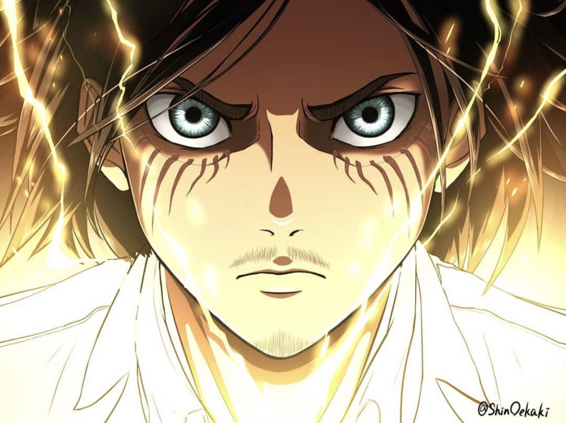 1130x850 Eren Yeager by ShinOekaki. Attack on titan art, Eren jaeger, Attack on titan season, Desktop