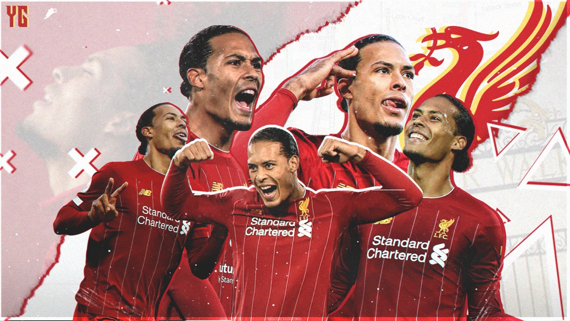 1920x1080 Virgil Van Dijk Desktop Wallpaper, made by me. Feedback appreciated!: LiverpoolFC, Desktop