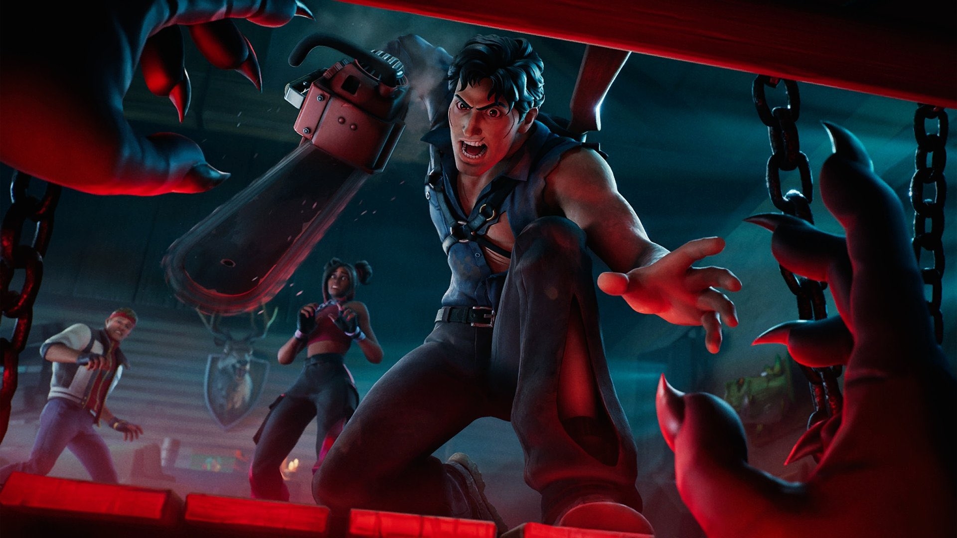 1920x1080 Ash Williams Fortnite wallpaper, Desktop