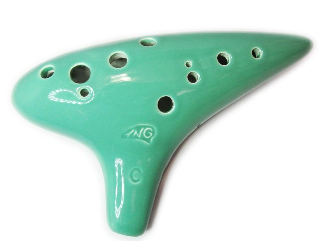 1030x770 Masterpiece Green Fairy 12 Hole Ceramic Alto Ocarina, Glazed green, Desktop