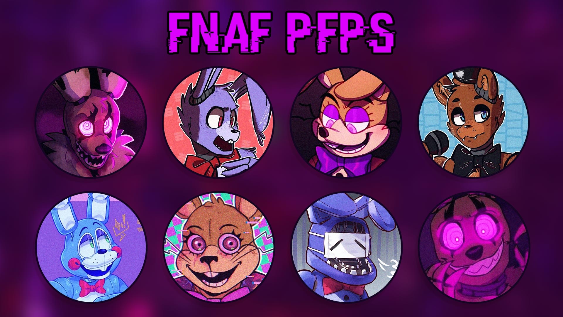 1920x1080 FNaF PFP Nights at Freddy's PFP for TikTok, Discord, Zoom, Desktop