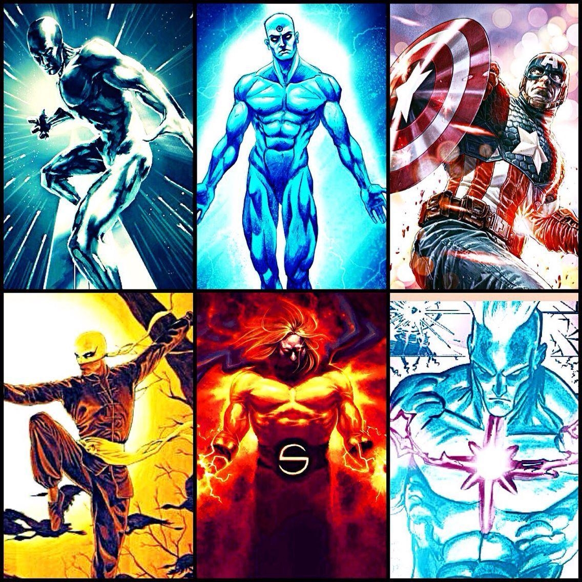 1140x1140 My dream team: Silver Surfer, Dr. Manhattan, Captain America, Iron, Phone