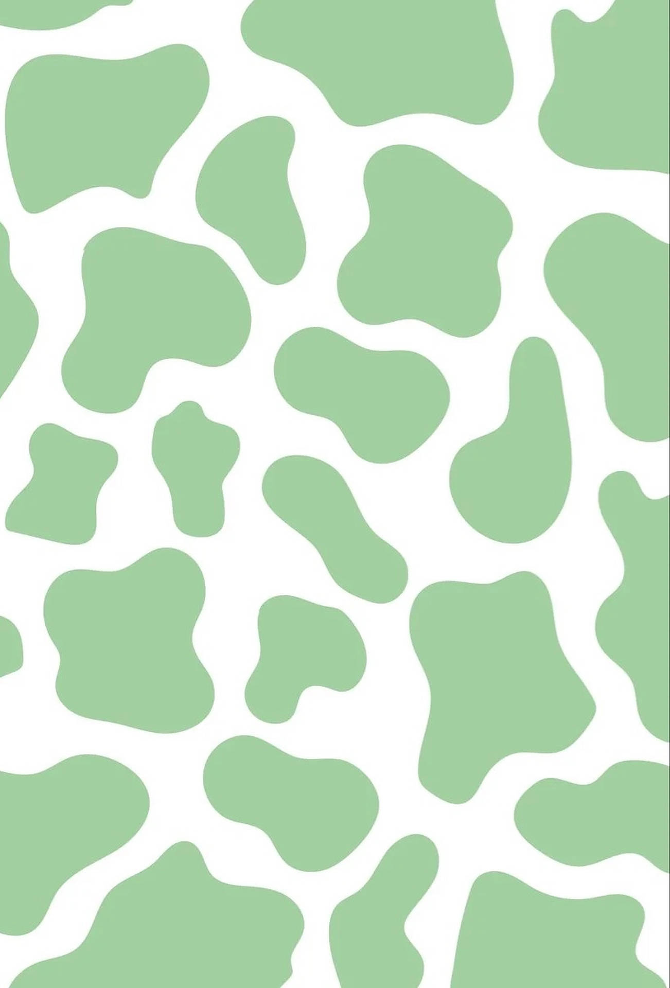 1310x1920 Download Pastel Green Cow Print Wallpaper, Phone