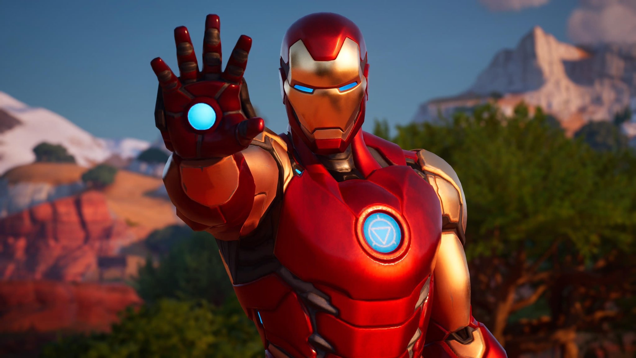 2050x1160 Iron Man MK 45 Fortnite wallpaper, Desktop